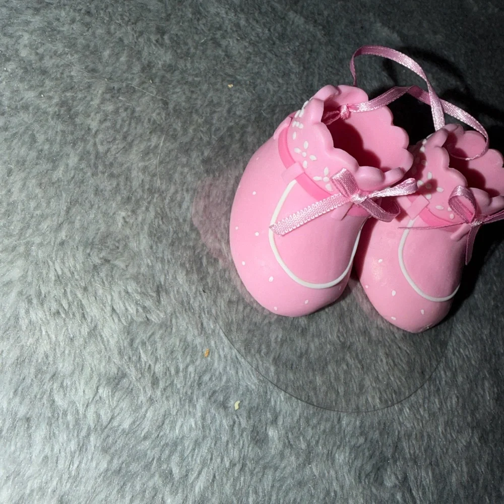 DecoPac Pink Booties Shoes Decoset Gender Reveal Girl Shower Party Cake Topper